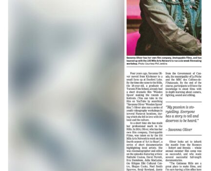 In the news: Filmmaking workshops with passionate, accomplished filmmaker