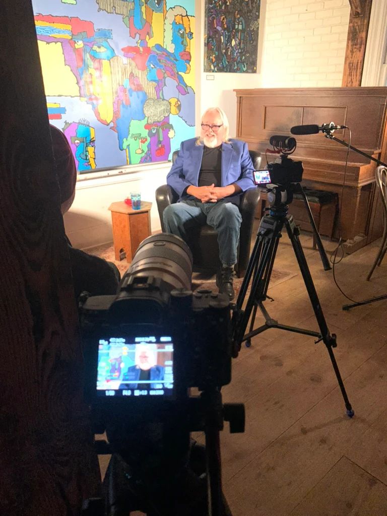 Filming with Stephen Towle